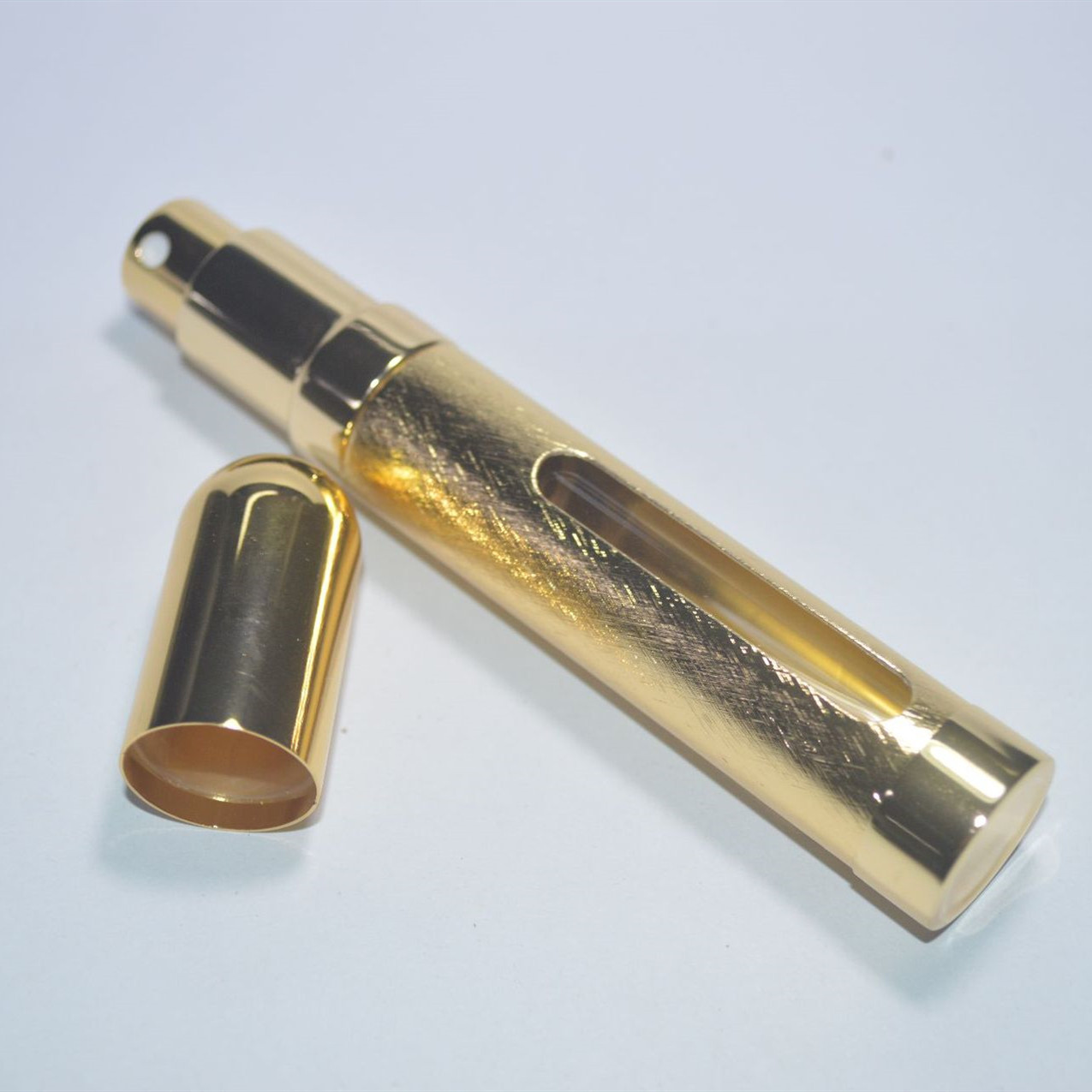 Portable Anodized Aluminum Bullet Perfume Bottle Cosmetic Packaging